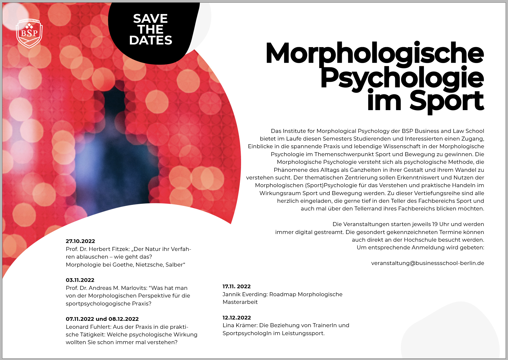 Sportpsychologie Studium (M.Sc.) | BSP Business & Law School - BSP Business & Law School Berlin